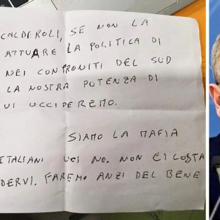 Lettera di minacce a Calderoli: «Smettila con la politica del genocidio contro il Sud, siamo la mafia e ti uccideremo»