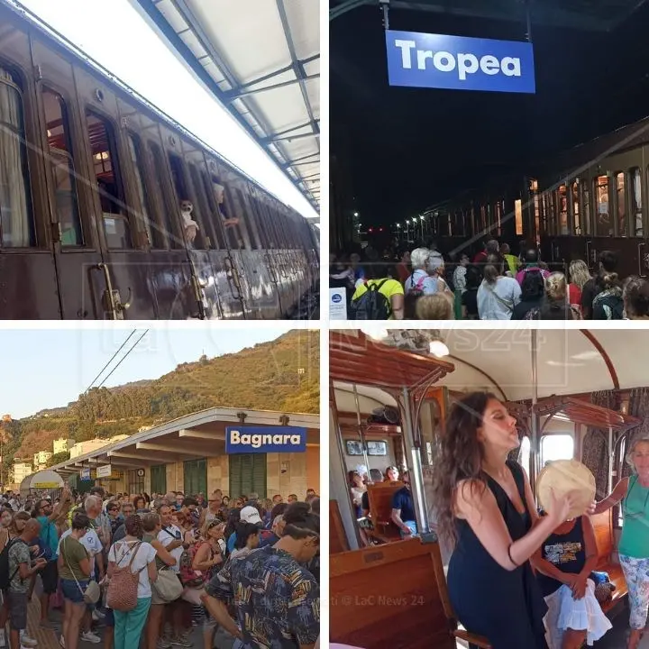 Viaggio a bordo di carrozze storiche, successo per il Treno degli Dei lungo la costa tirrenica calabrese