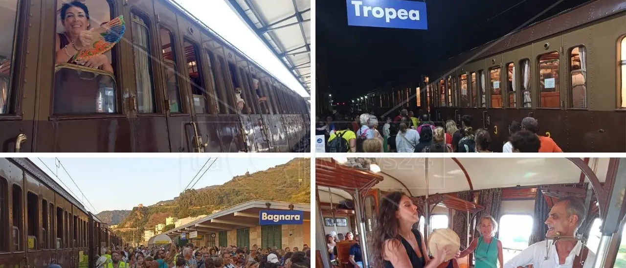 Viaggio a bordo di carrozze storiche, successo per il Treno degli Dei lungo la costa tirrenica calabrese