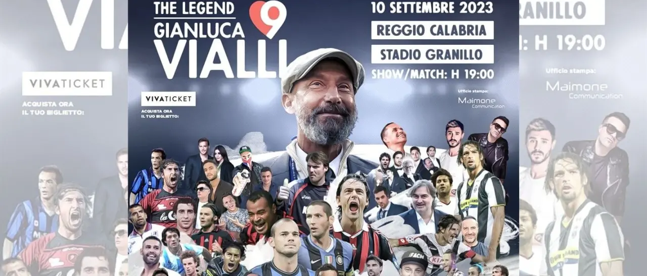 Reggio Calabria, le stelle del calcio mondiale in campo al Granillo per ricordare “The legend Gianluca Vialli”
