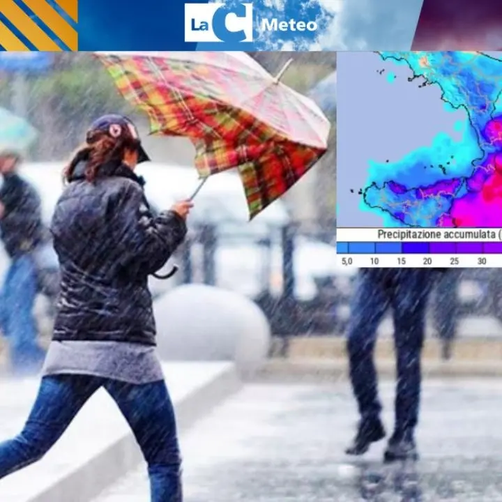 Piogge e venti forti, torna il maltempo in Calabria: ecco le previsioni per i prossimi giorni