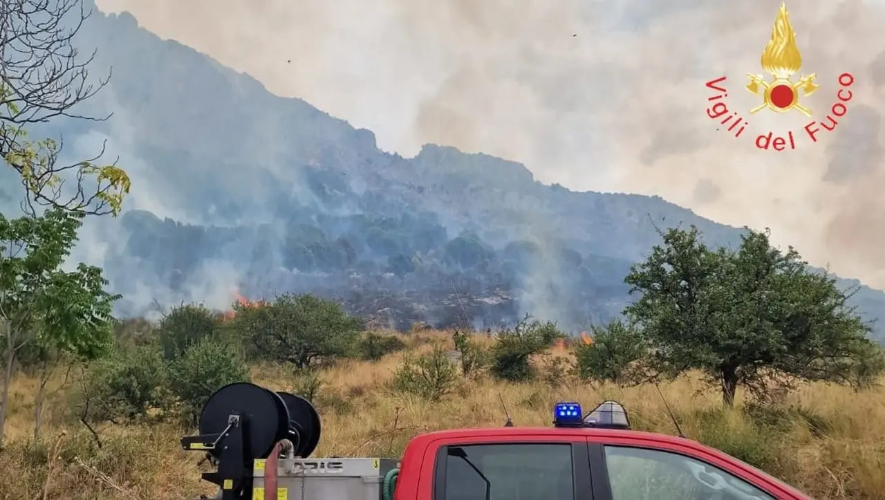 Incendio nel Pollino, in fumo 200 ettari tra Frascineto e Civita: il vento ostacola l’intervento dei canadair