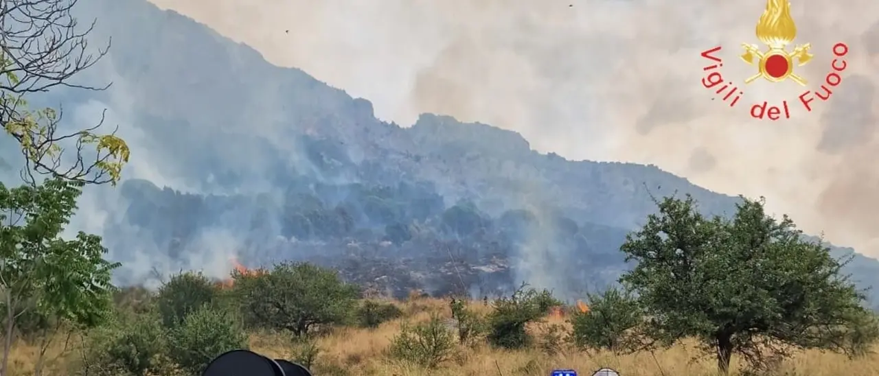 Incendio nel Pollino, in fumo 200 ettari tra Frascineto e Civita: il vento ostacola l’intervento dei canadair