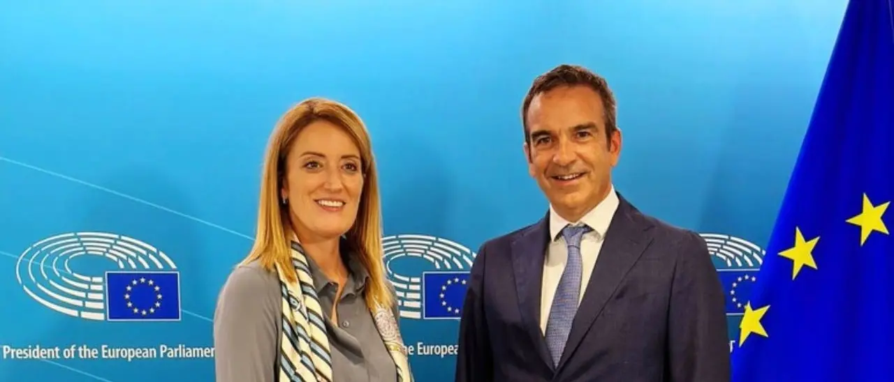 Occhiuto incontra Metsola a Bruxelles: «Abbiamo discusso delle sfide dell’Europa»