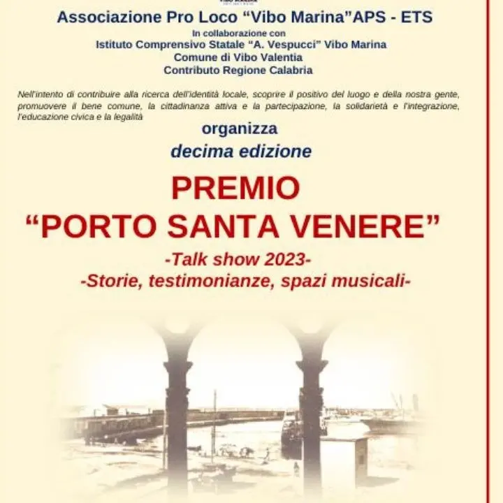 Vibo Marina, tutto pronto per la decima edizione del Premio Porto Santa Venere