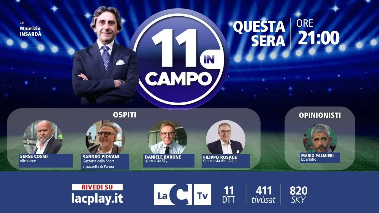 Mister Serse Cosmi ospite di 11 in Campo, appuntamento con il programma calcistico di LaC alle 21