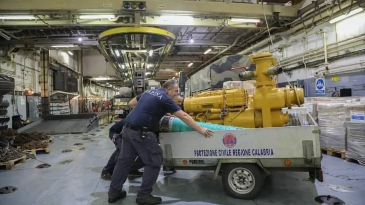 Alluvione in Libia, la Calabria tra le prime regioni a fornire mezzi e materiali di soccorso