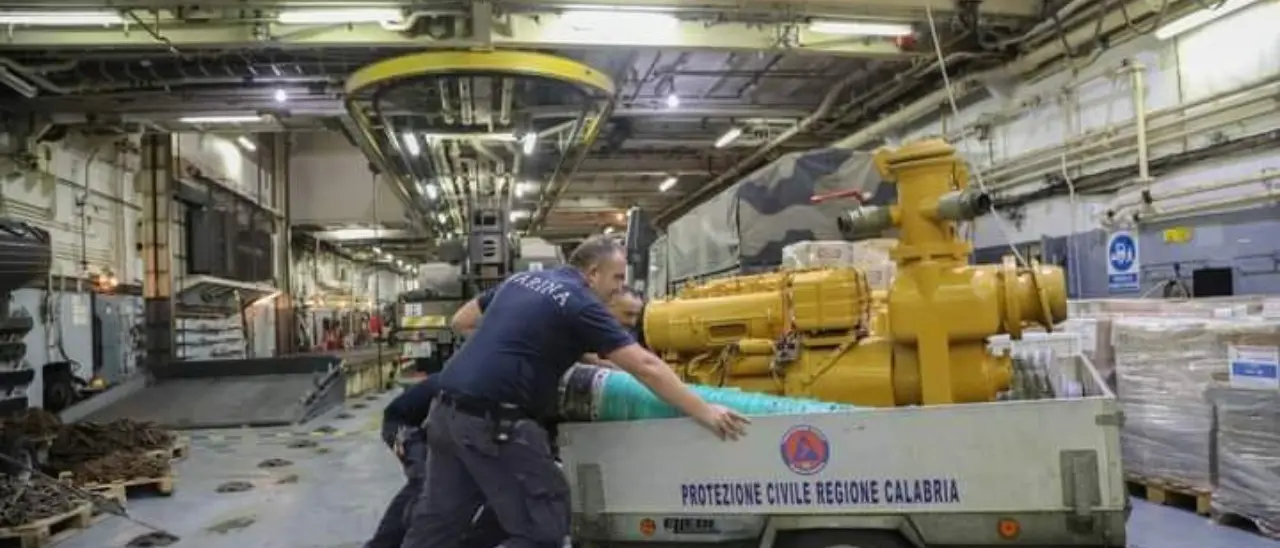 Alluvione in Libia, la Calabria tra le prime regioni a fornire mezzi e materiali di soccorso