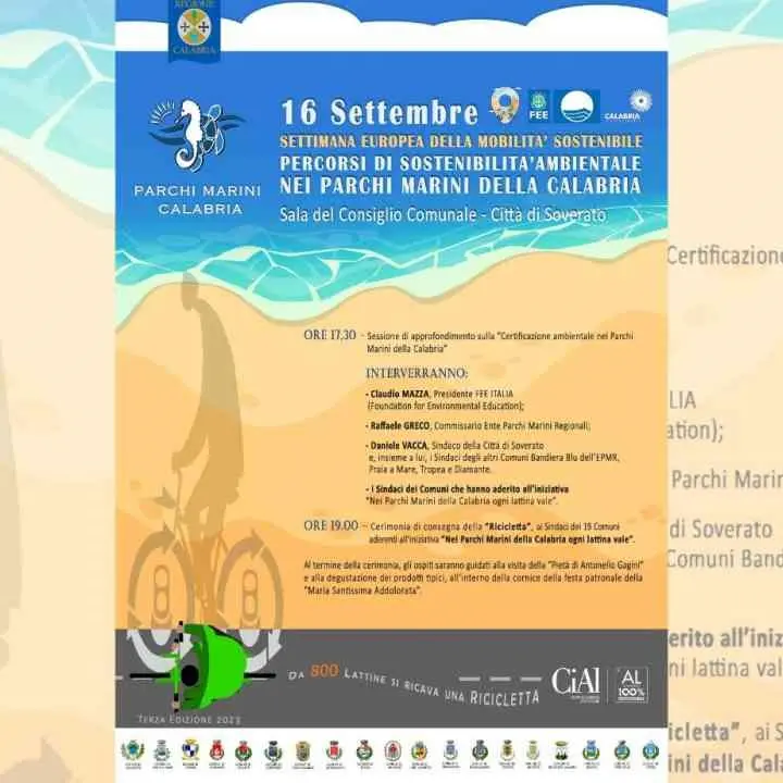 Parchi marini della Calabria, a Soverato un’iniziativa per promuovere la sostenibilità ambientale