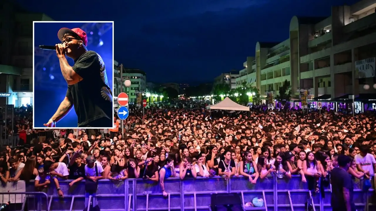 Settembre rendese, bagno di folla per il trapper Geolier: «In 30mila da tutta la Calabria e non solo»