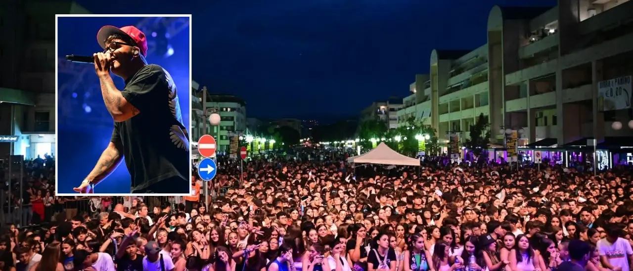 Settembre rendese, bagno di folla per il trapper Geolier: «In 30mila da tutta la Calabria e non solo»