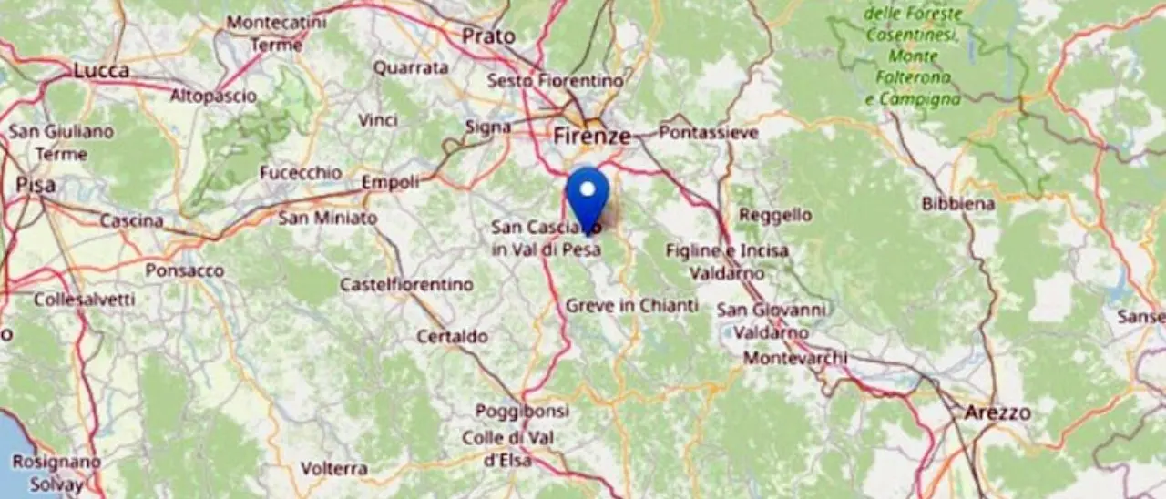 Trema la Toscana, terremoto di magnitudo 4.8 in provincia di Firenze