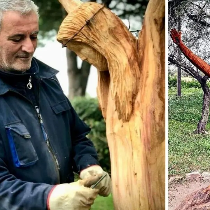 Con il suo lavoro pietra e legno prendono vita, la storia di Alfonso: «Ecco cosa significa per me essere artista»