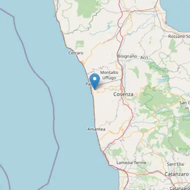 Terremoto nel Cosentino, scossa di magnitudo 2.9 con epicentro a San Lucido
