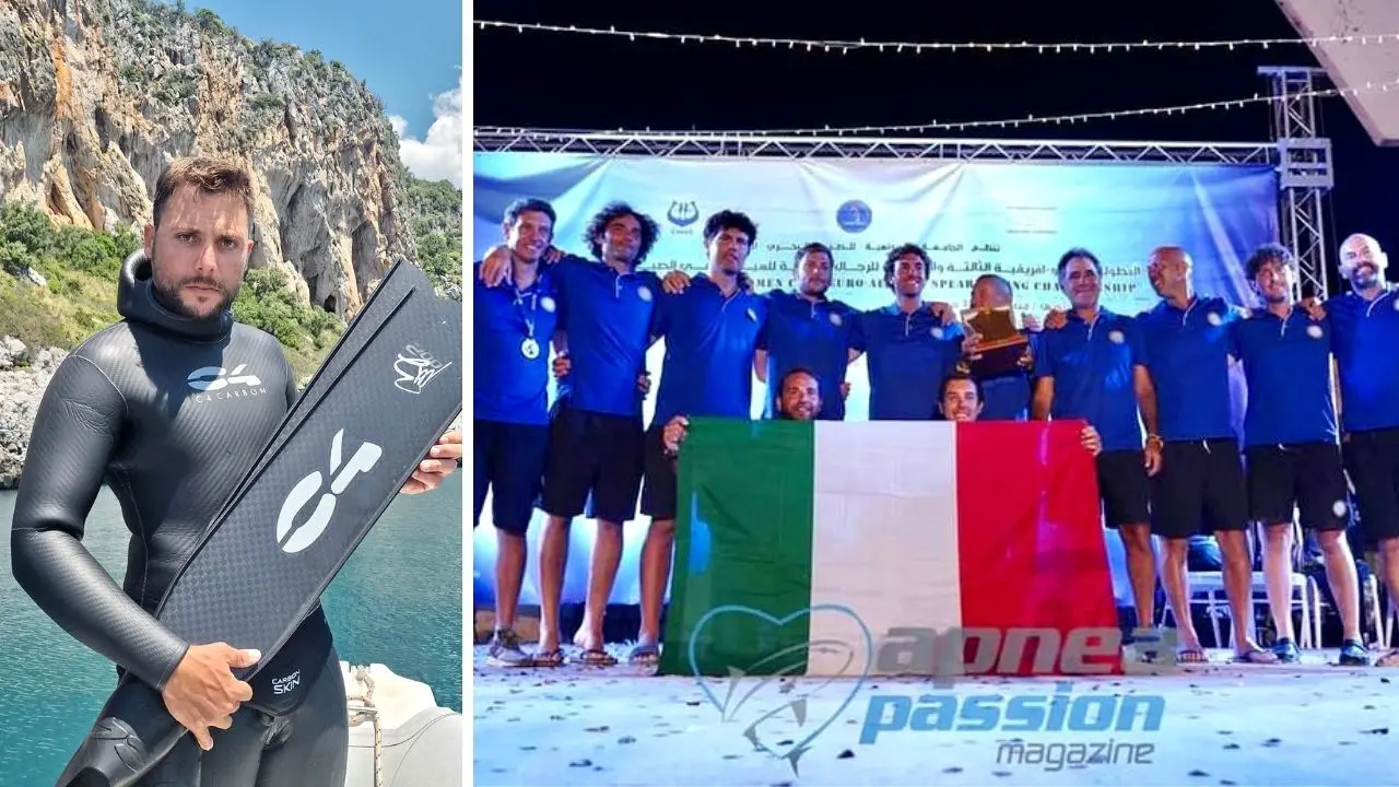 I sogni di Andrea, da San Nicola Arcella al secondo posto ai mondiali di pesca in apnea