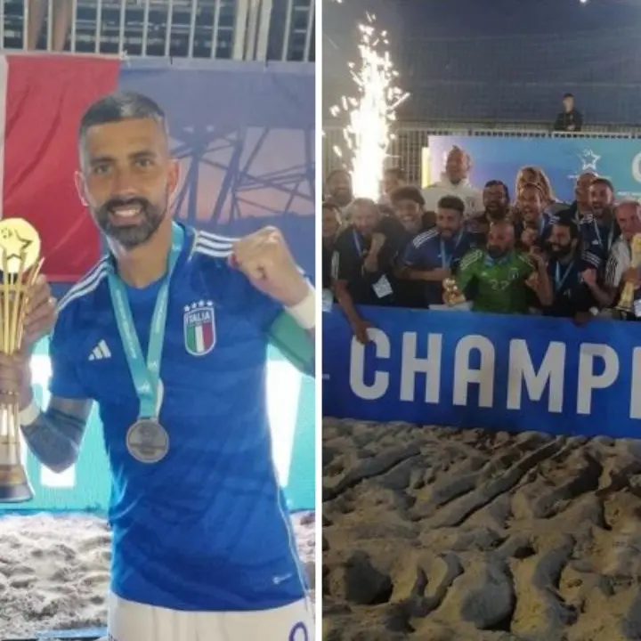 La Nazionale italiana di beach soccer campione d’Europa: una vittoria che parla anche calabrese