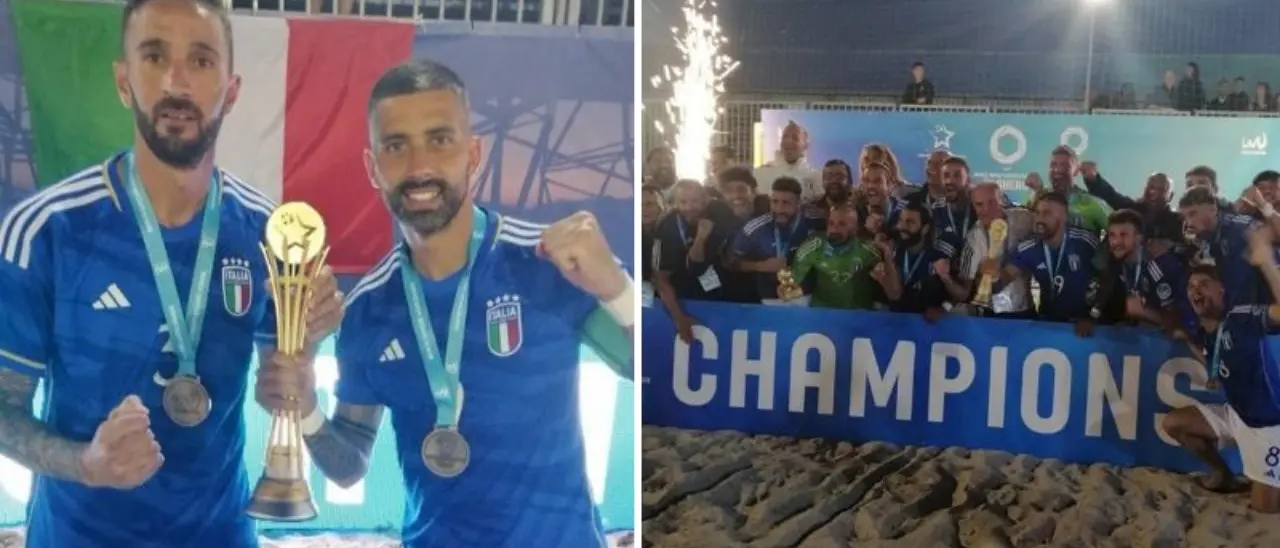 La Nazionale italiana di beach soccer campione d’Europa: una vittoria che parla anche calabrese
