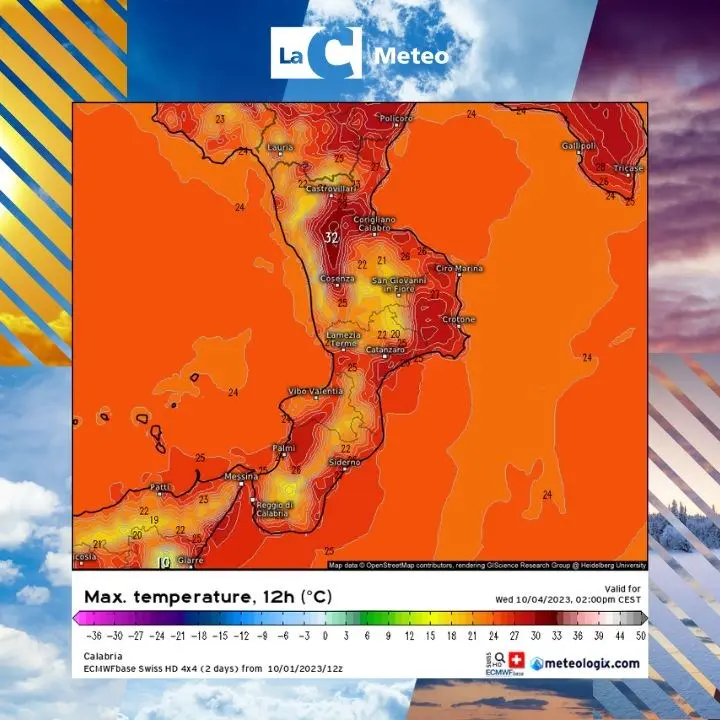 Meteo, sole e caldo in aumento: anche in Calabria arriva l’Ottobrata. Temperature fino a 31°C