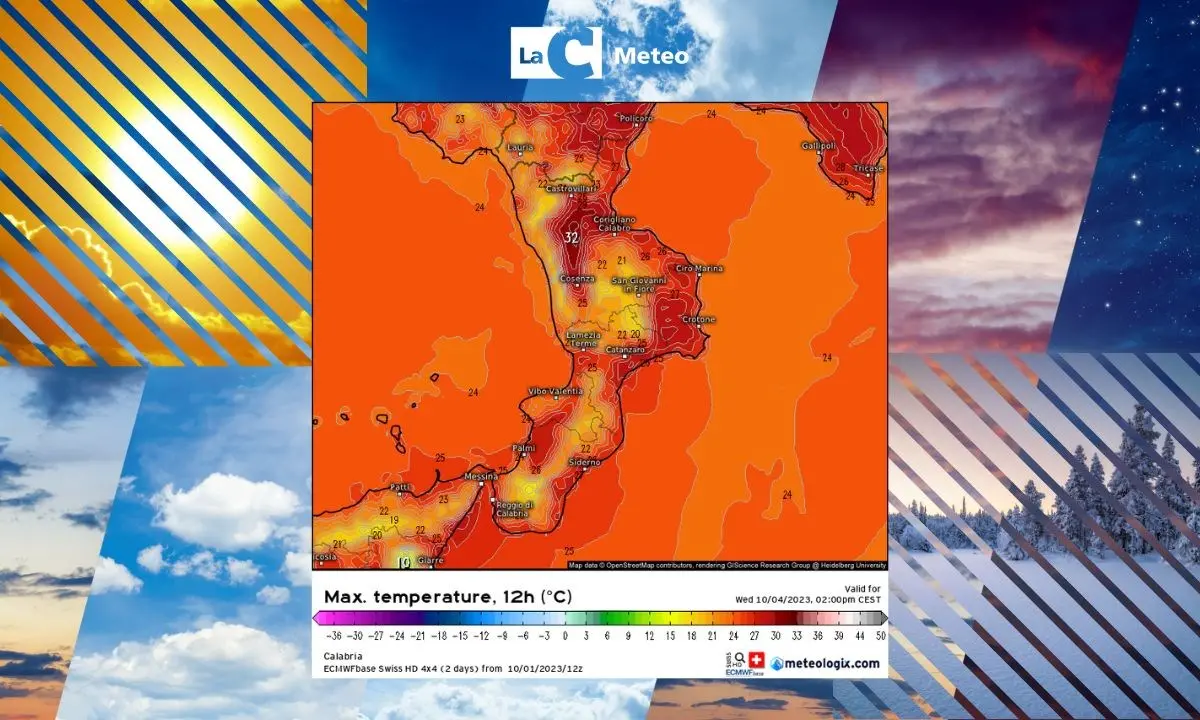 Meteo, sole e caldo in aumento: anche in Calabria arriva l’Ottobrata. Temperature fino a 31°C