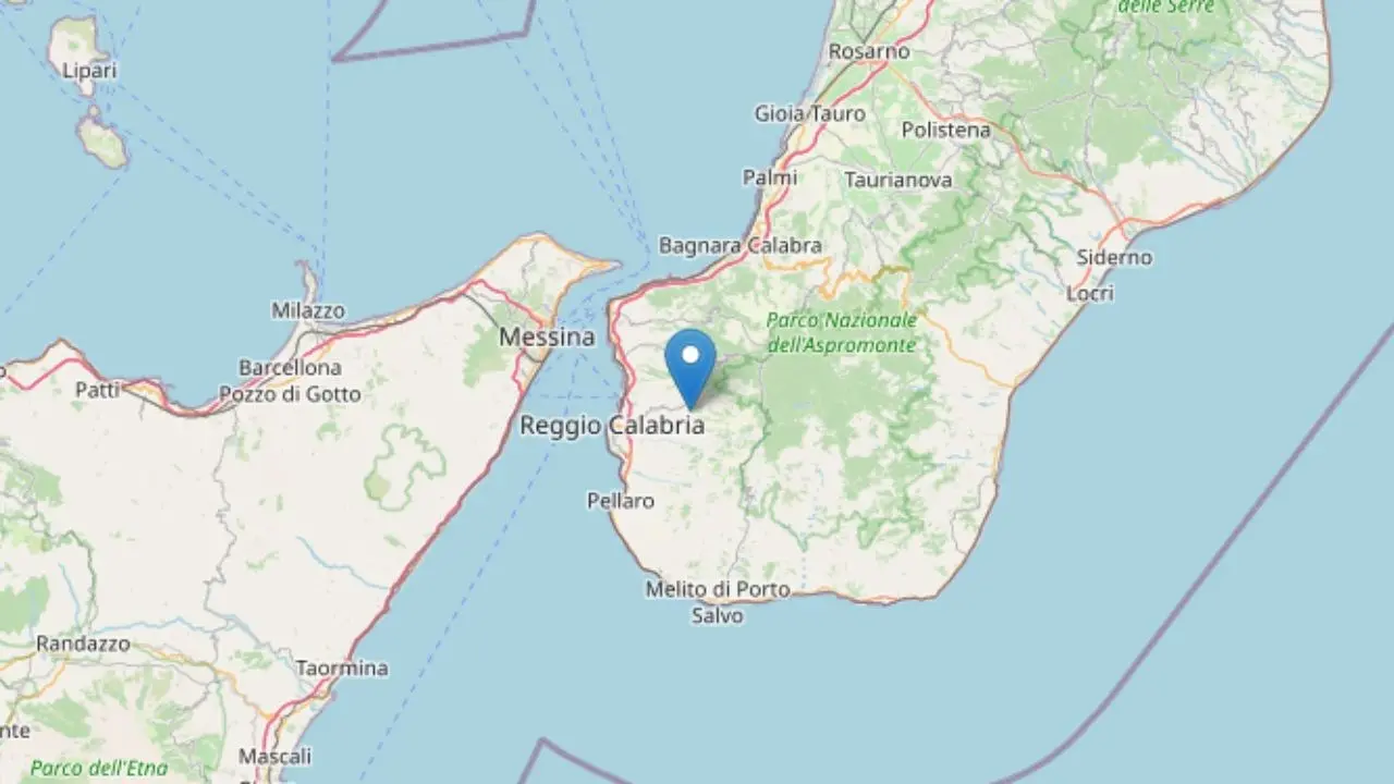 Trema la terra nel Reggino, terremoto di magnitudo 3.1: epicentro a Cardeto