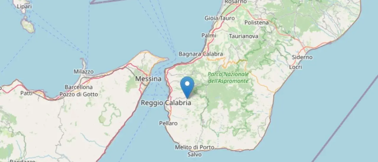 Trema la terra nel Reggino, terremoto di magnitudo 3.1: epicentro a Cardeto