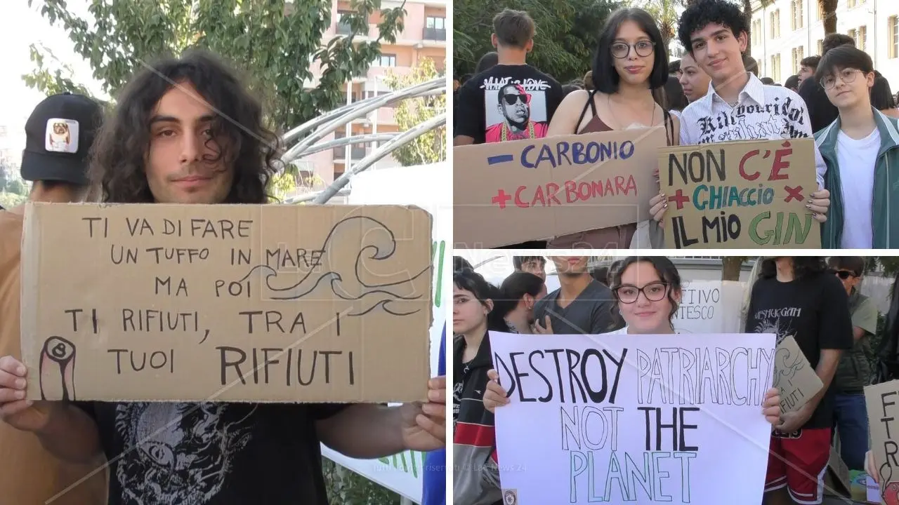 Friday for future, a Catanzaro 400 studenti in piazza per sensibilizzare sui cambiamenti climatici