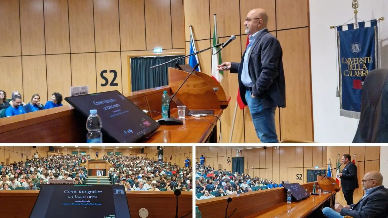 Il “fotografo” dei buchi neri all’Unical, lo scienziato Rezzolla incontra oltre 600 studenti