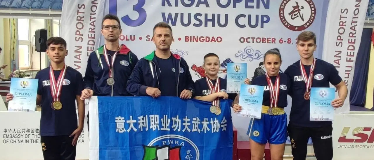 Calabria protagonista in Lettonia: pioggia di medaglie per gli atleti dell’Accademia centrale wushu Catanzaro