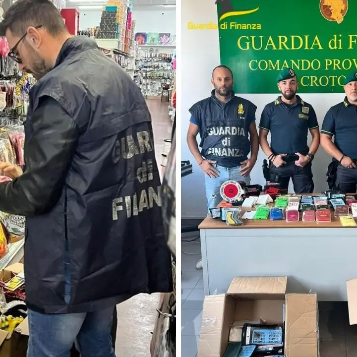 Prodotti contraffatti e accessori di Halloween non conformi, 50mila articoli sequestrati e 2 denunce nel Crotonese