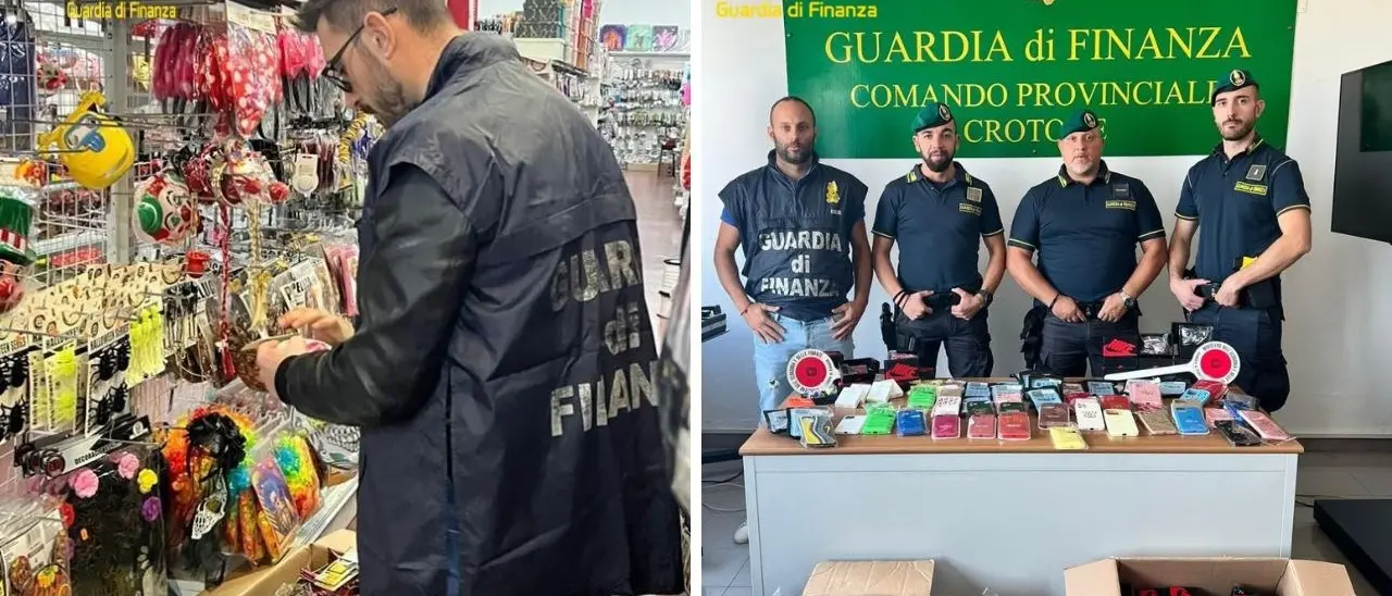 Prodotti contraffatti e accessori di Halloween non conformi, 50mila articoli sequestrati e 2 denunce nel Crotonese