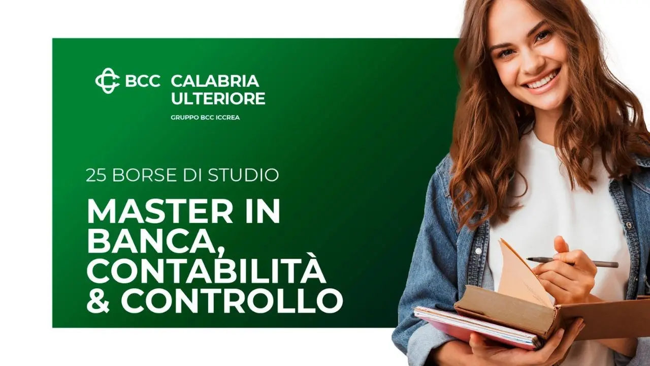 La Bcc della Calabria Ulteriore investe sul futuro dei giovani con 25 borse di studio in “Banca, contabilità e controllo”