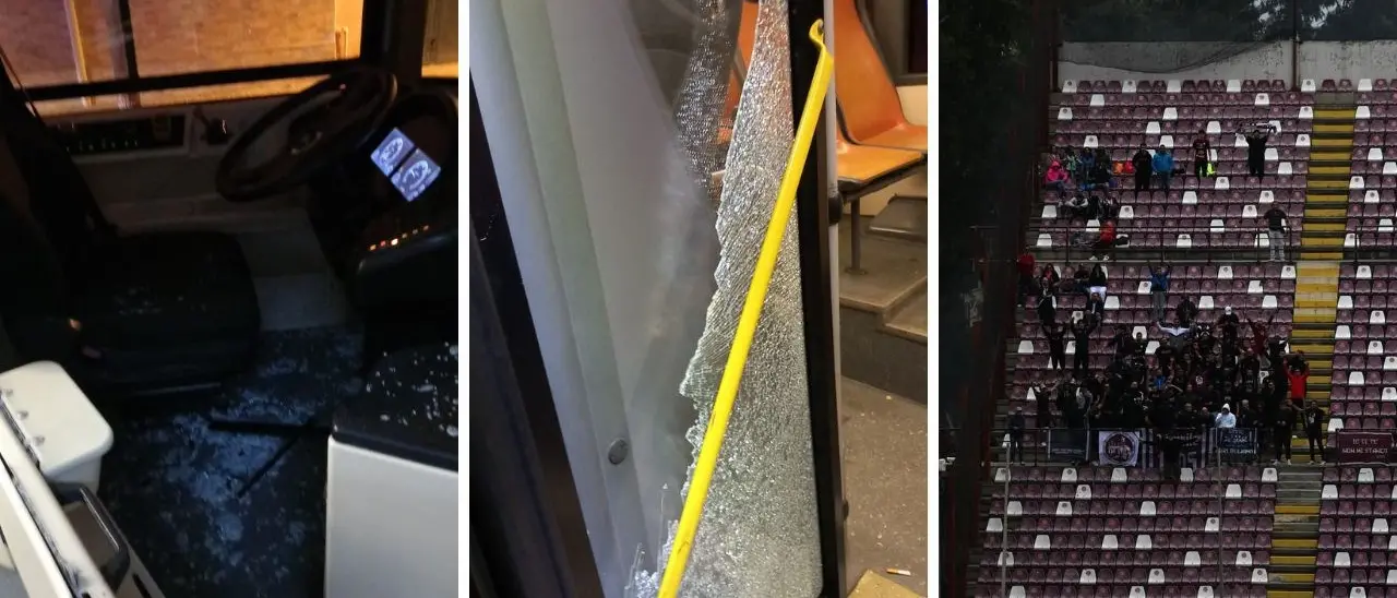 LFA Reggio Calabria-Trapani, tifosi siciliani danneggiano bus dell‘Atam. Falcomatà: «Violenza inaccettabile»