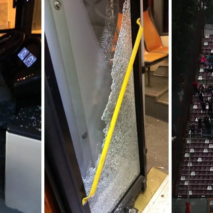 Sprangate all’autista e bus danneggiato dai tifosi del Trapani a Reggio, le reazioni: «Inaccettabile, vicini al lavoratore»