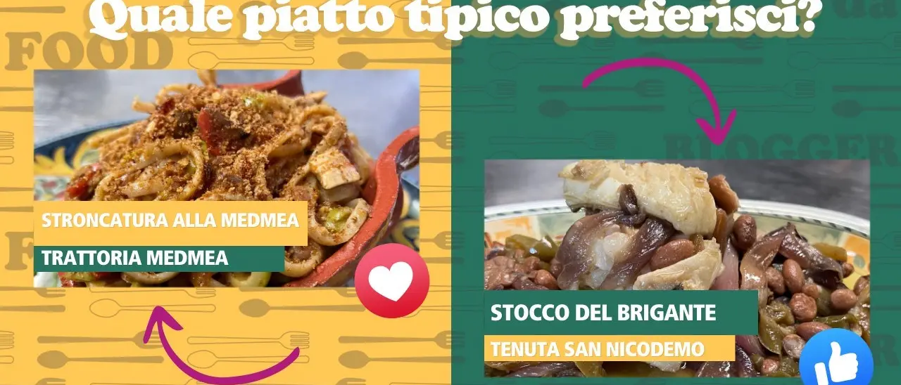 Vita da Food Blogger, chi vincerà fra trattoria Medmea e agriturismo Tenuta San Nicodemo? Vota i tuoi piatti preferiti