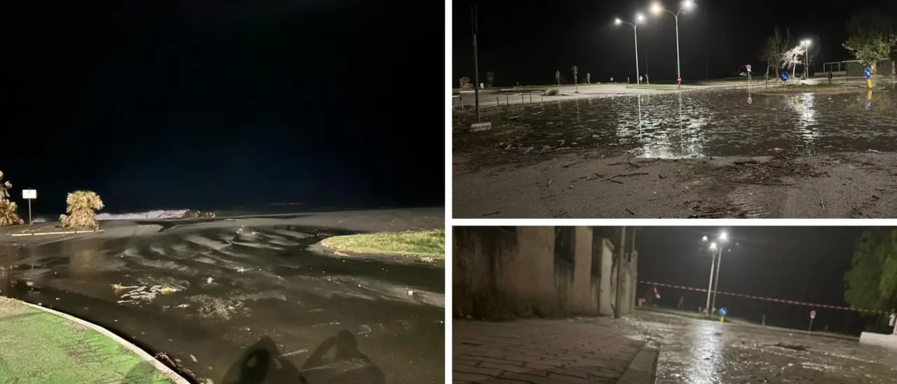 Violenta mareggiata a Nocera Terinese, le onde invadono il lungomare: il sindaco Russo sollecita un tavolo tecnico