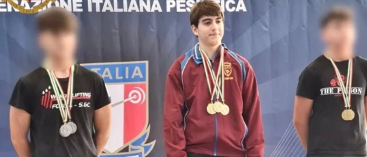 L’atleta vibonese Christian Boer campione italiano assoluto di pesistica under 15