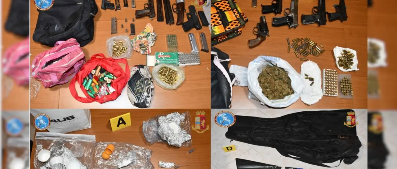 In casa un arsenale di armi clandestine e della droga: arrestato 38enne nel Reggino