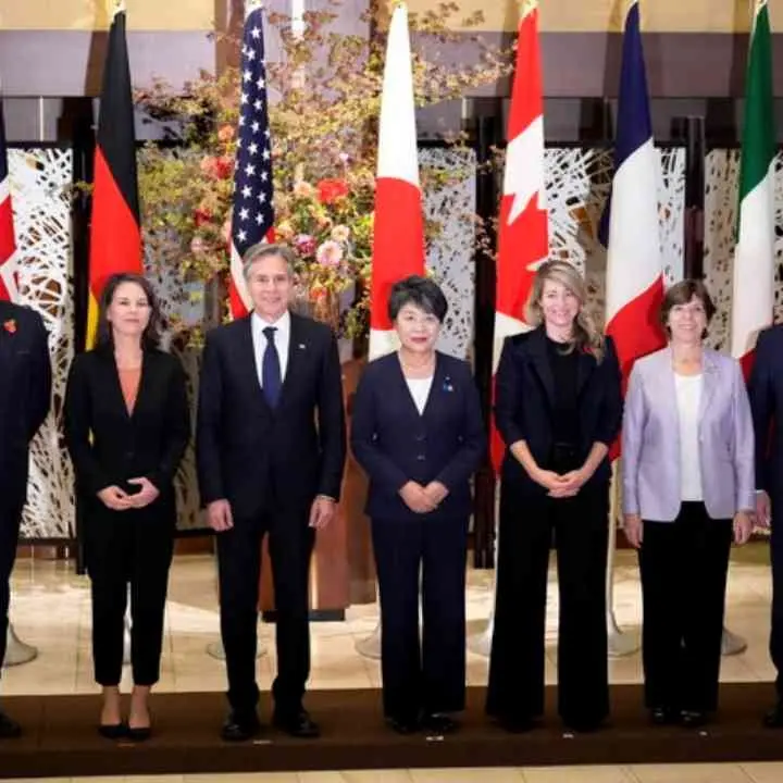 Guerra in Medio Oriente, i ministri degli esteri del G7: «Una soluzione a due Stati è l’unica via per la pace»
