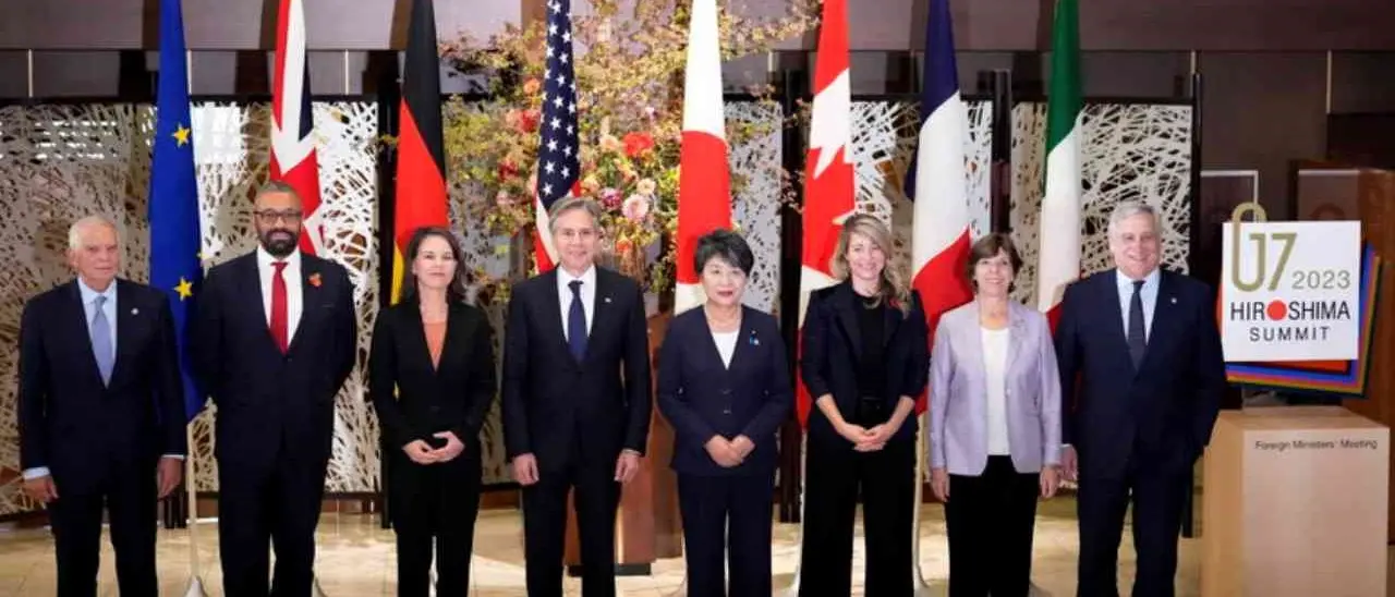 Guerra in Medio Oriente, i ministri degli esteri del G7: «Una soluzione a due Stati è l’unica via per la pace»