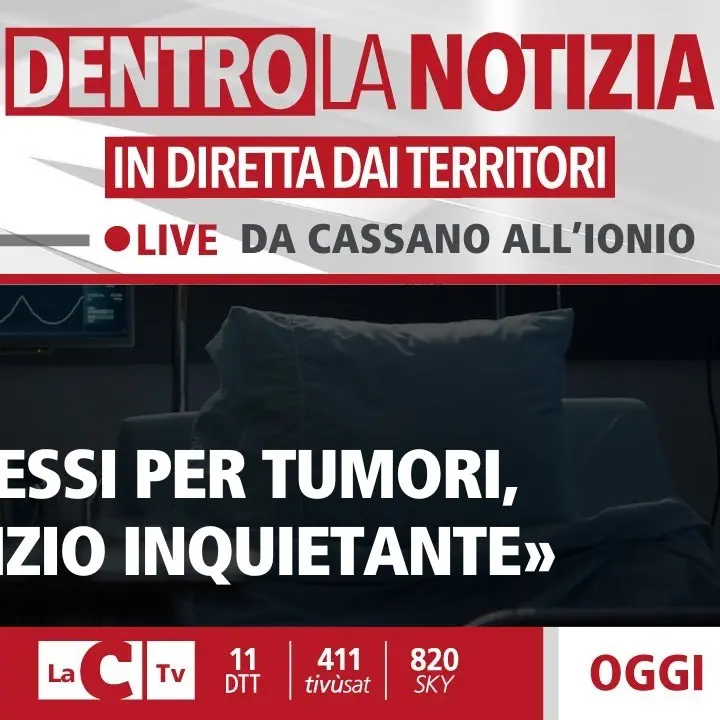 A Cassano cittadini preoccupati per i troppi decessi per tumore, il punto oggi a Dentro la Notizia