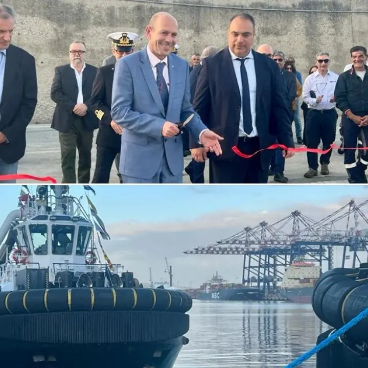 Porto di Gioia Tauro, inaugurata la banchina per rimorchiatori. Agostinelli: «Mancava da 25 anni»