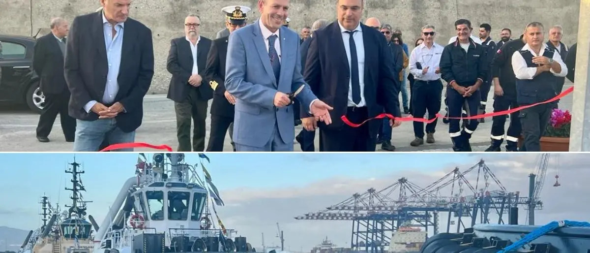 Porto di Gioia Tauro, inaugurata la banchina per rimorchiatori. Agostinelli: «Mancava da 25 anni»