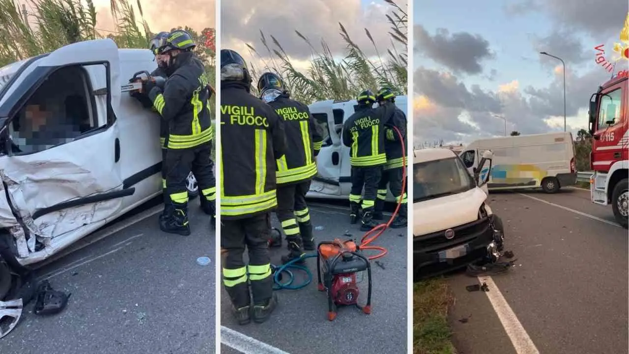 Incidente a Gizzeria, quattro i veicoli coinvolti: una persona è rimasta ferita