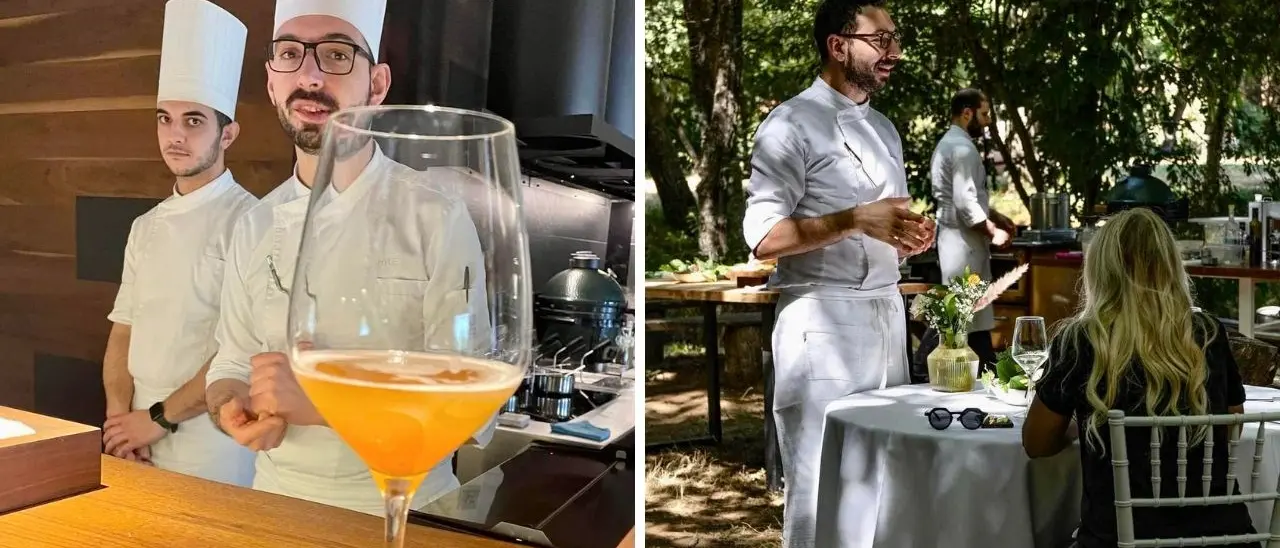 Lo chef stellato Antonio Biafora felice. Il suo Hyle ha ottenuto anche la Stella Verde della sostenibilità