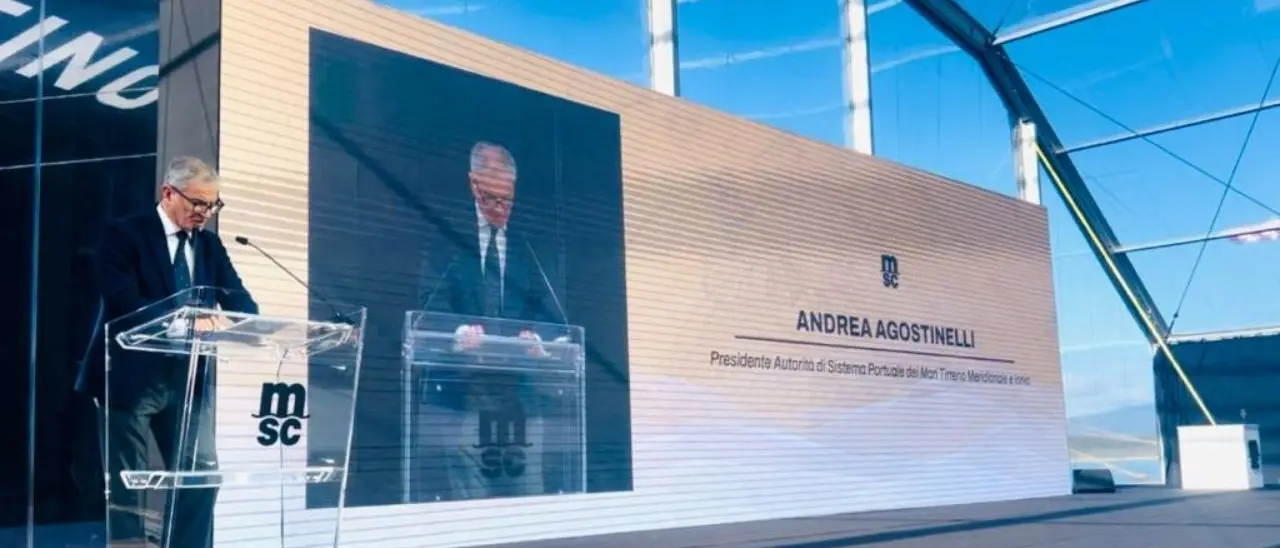 Inaugurata la nuova nave Msc al porto di Gioia, Agostinelli: «La più importante cerimonia marinaresca mai svolta»