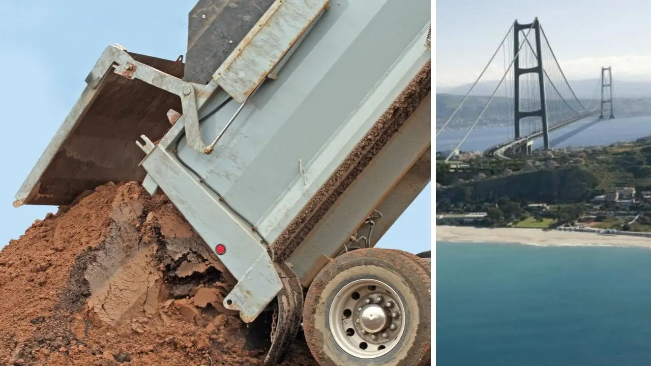 Ponte sullo Stretto: 2,5 milioni di metri cubi di terra da riversare in 4 discariche calabresi: ecco dove