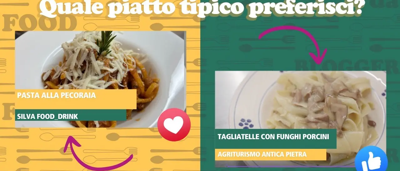 Vita da Food Blogger oggi in Sila: pasta alla pecoraia o tagliatelle con funghi porcini? Vota il tuo piatto preferito