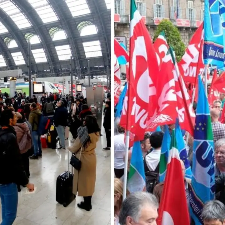 Scioperi, nuovo stop dei treni e mobilitazione di Cgil e Uil al Sud: in Calabria manifestazioni in tre città
