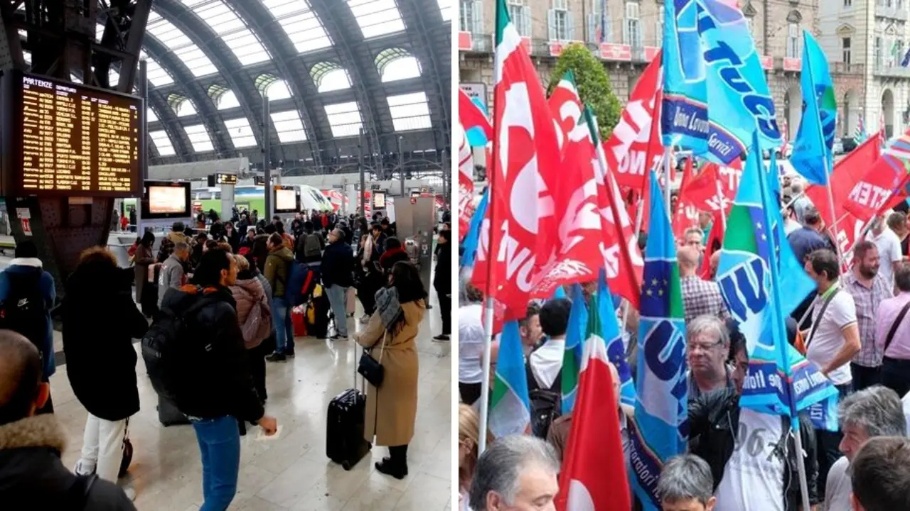 Scioperi, nuovo stop dei treni e mobilitazione di Cgil e Uil al Sud: in Calabria manifestazioni in tre città