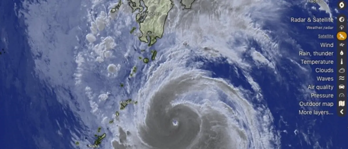 Allerta meteo in Giappone, in arrivo il tifone Nanmadol: evacuate 4 milioni di persone